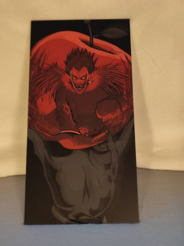 Acrylglas Bild - Apfel Spiegelung Ryuk