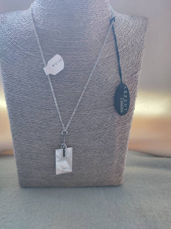 Akzent Edelstahlkette "Perlmutt"