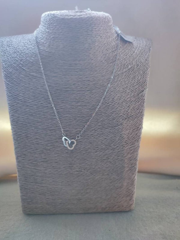 Akzent Edelstahlkette mit Herz an Herz Anhänger "Lilia"