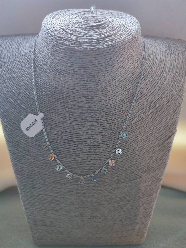 Akzent Edelstahlkette "Lebensbäume"