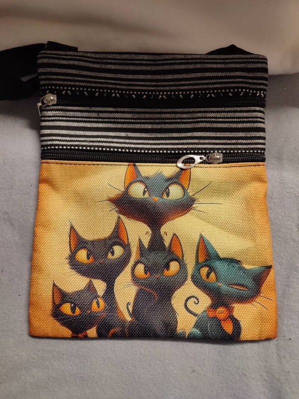 Mini Handtasche "Cat-Family" Variante1