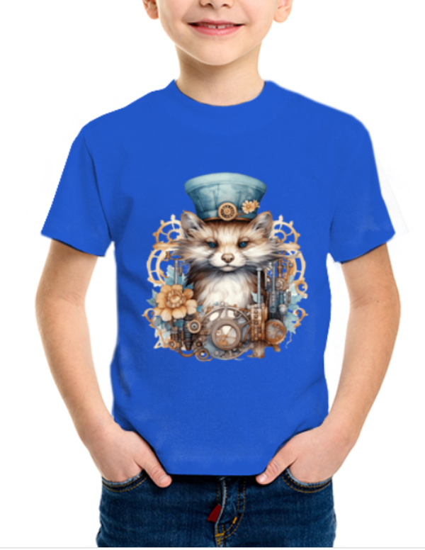 Kinder T-Shirt "Steampunk Wiesel"
