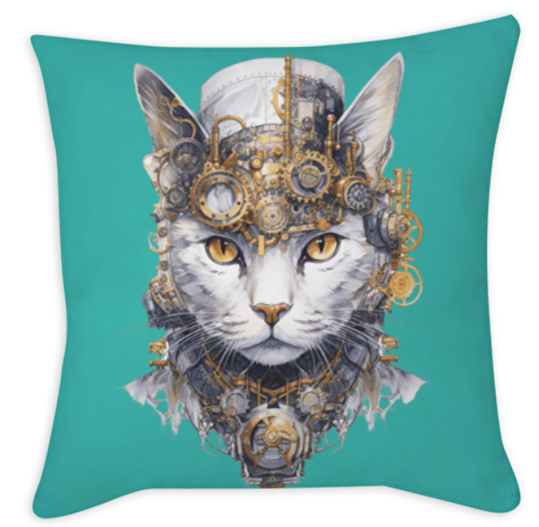 Kissen "Steampunk Katze"
