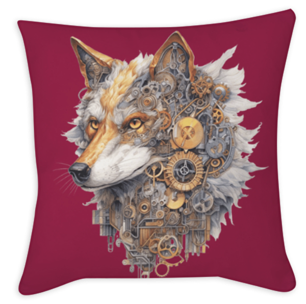 Kissen "Steampunk Wolf"