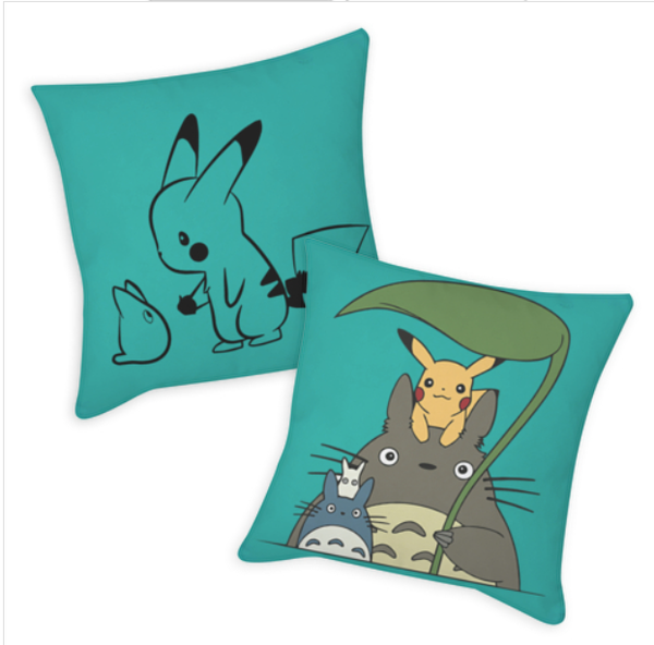 Kissen "Totoro & Pikachu2"