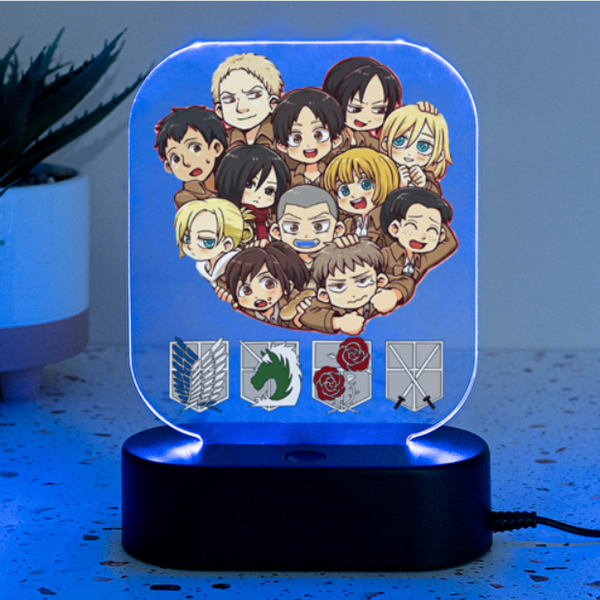 Fotolampe "Attack on Titan Chibi Mix"