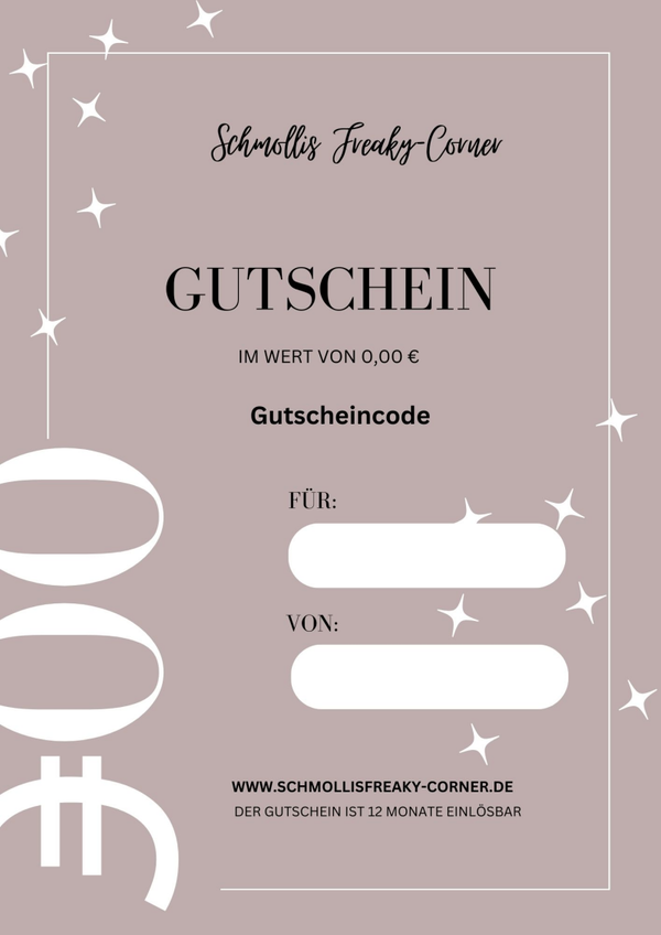 Gutschein Pastell Sterne