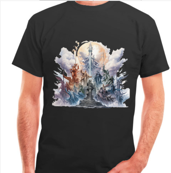 T-Shirt "Säulen im Himmel"