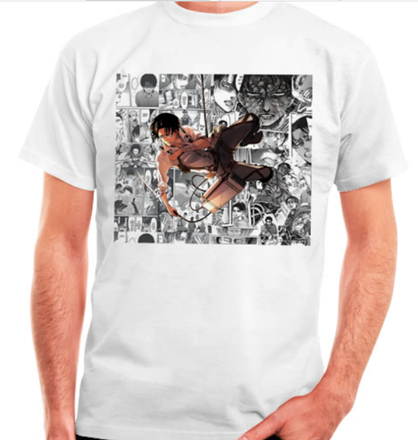 T-Shirt "Attack on Titan Levi Mangastile"
