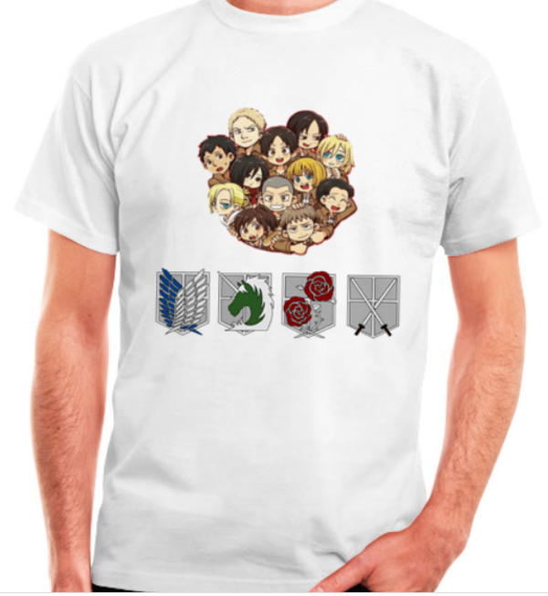 T-Shirt "Attack on Titan Chibi Mix"
