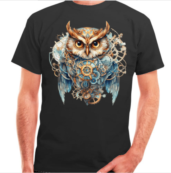 T-Shirt "Steampunk Eule"