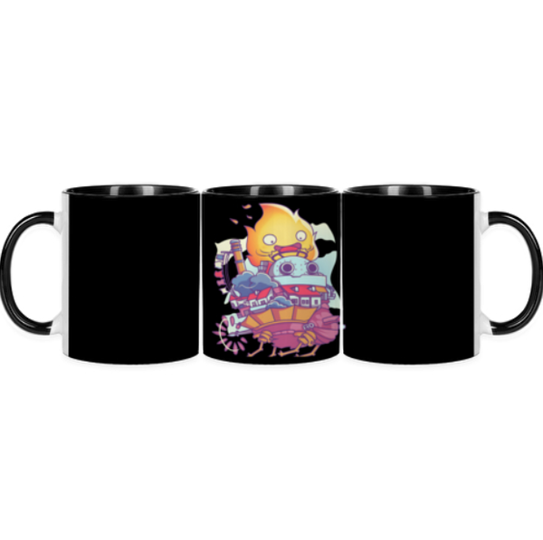 Tasse "Calcifer auf Schloss"