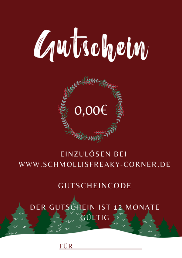 Gutschein Weinroter Winterwald