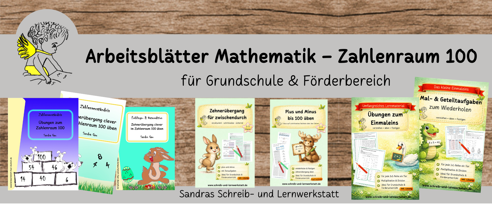 Arbeitsblätter Mathematik im Zahlenraum 100 für die Grundschule und den Förderbereich