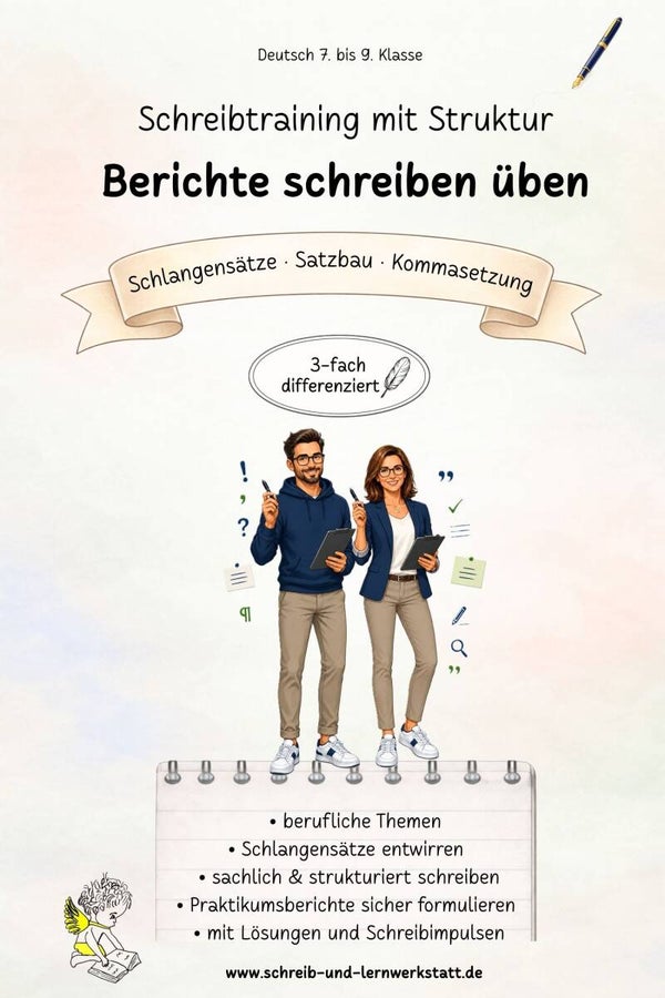 Berichte schreiben üben