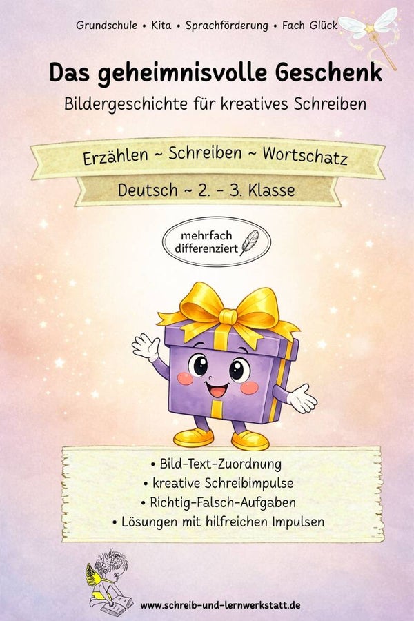 Das geheimnisvolle Geschenk - Bildergeschichte für kreatives Schreiben