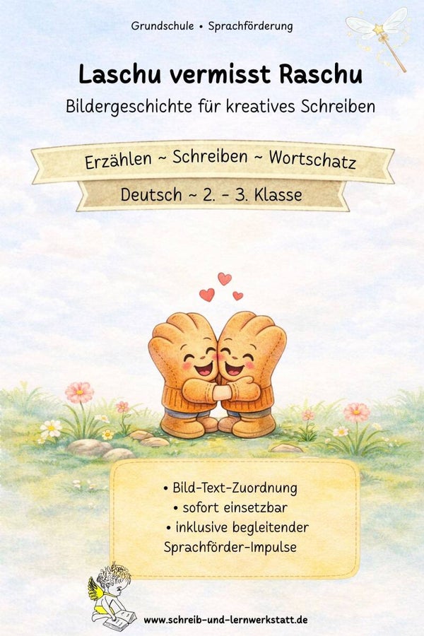 Laschu vermisst Raschu - Bildergeschichte für kreatives Schreiben
