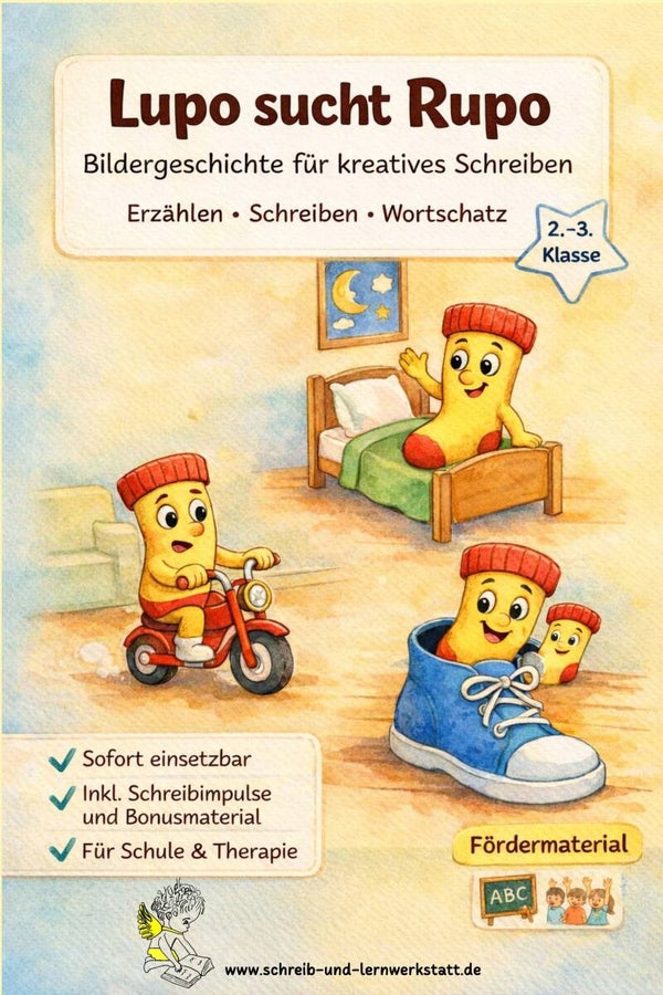Lupo sucht Rupo - Bildergeschichte für kreatives Schreiben