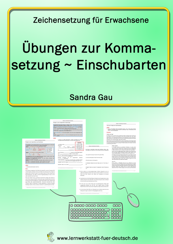 Übungen zur Kommasetzung - Einschubarten (Sie)