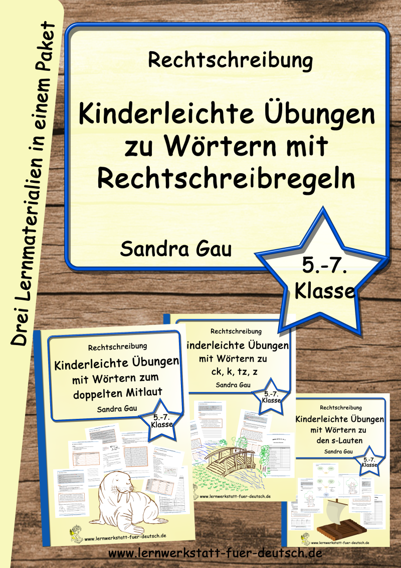 Lernmaterial Rechtschreibstrategie, ck k tz z Rechtschreibung, Rechtschreibung s ss ß, doppelte Mitlaute Rechtschreibung, Wörterliste ck k tz z, Wörter mit doppelten Mitlauten, Rechtschreibstrategie, ableiten lernen, Wortstammübungen, Förderschulmaterial 