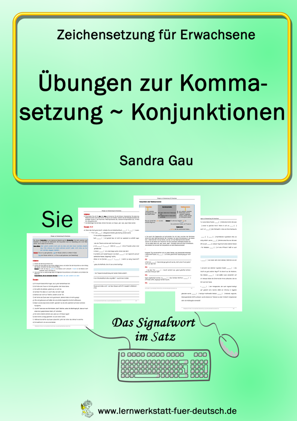 Übungen zur Kommasetzung - Konjunktionen (Sie)