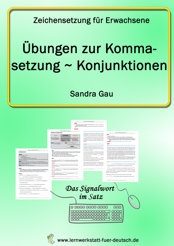 Übungen zur Kommasetzung - Konjunktionen