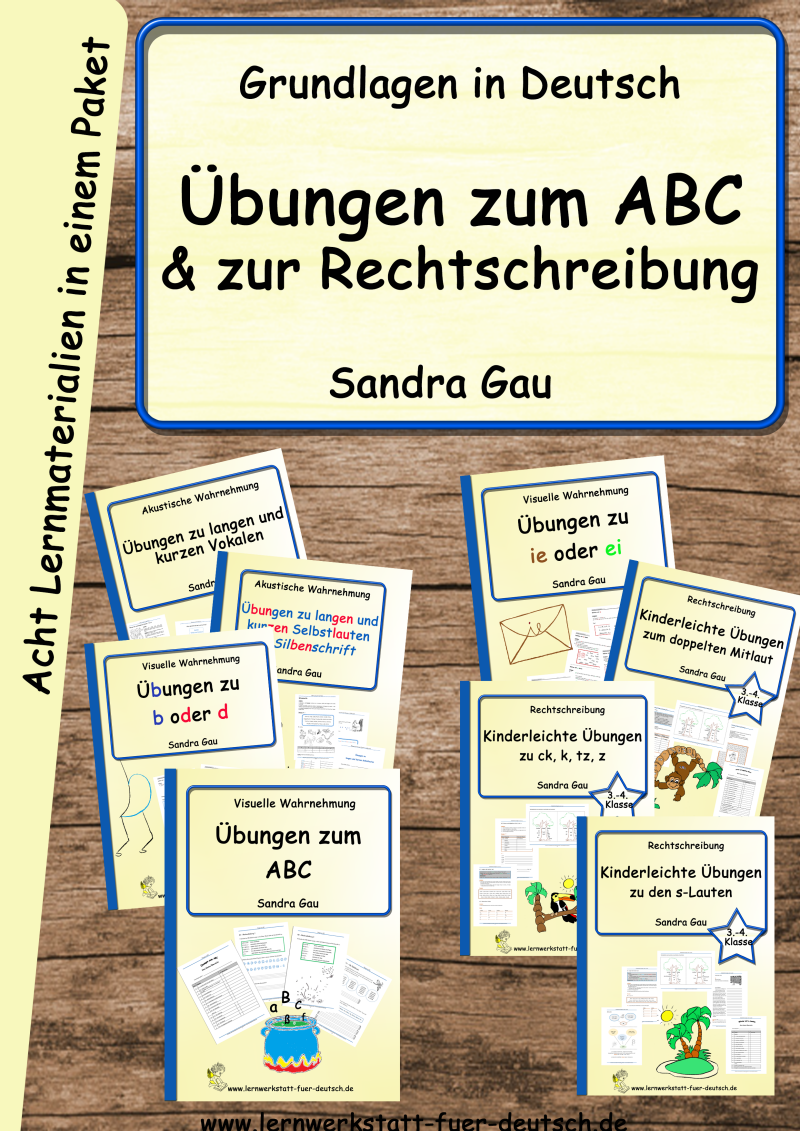 Arbeitsblätter Wörter mit ie, Arbeitsblätter Wörter mit ei Deutsch lernen, Abschreibübungen für Rechtschreibförderung, ABC-Gedichte, ABC-Geschichten zum Lesenlernen, Lernmaterial ABC für Lernförderung, Förderschule Lernmaterial, Fördermaterial LRS, Unters