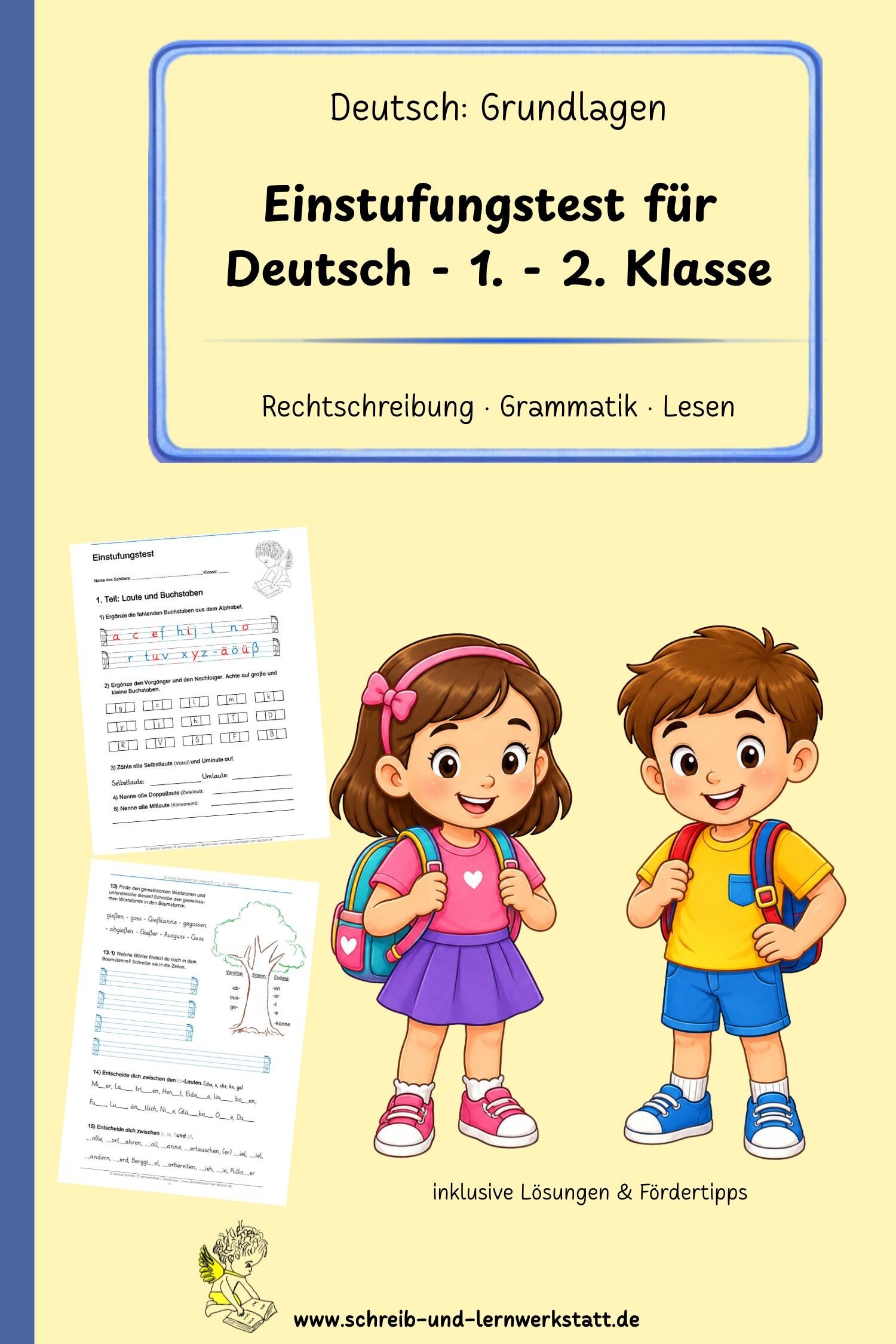 Einstufungstest für Deutsch - 1. bis 2. Klasse