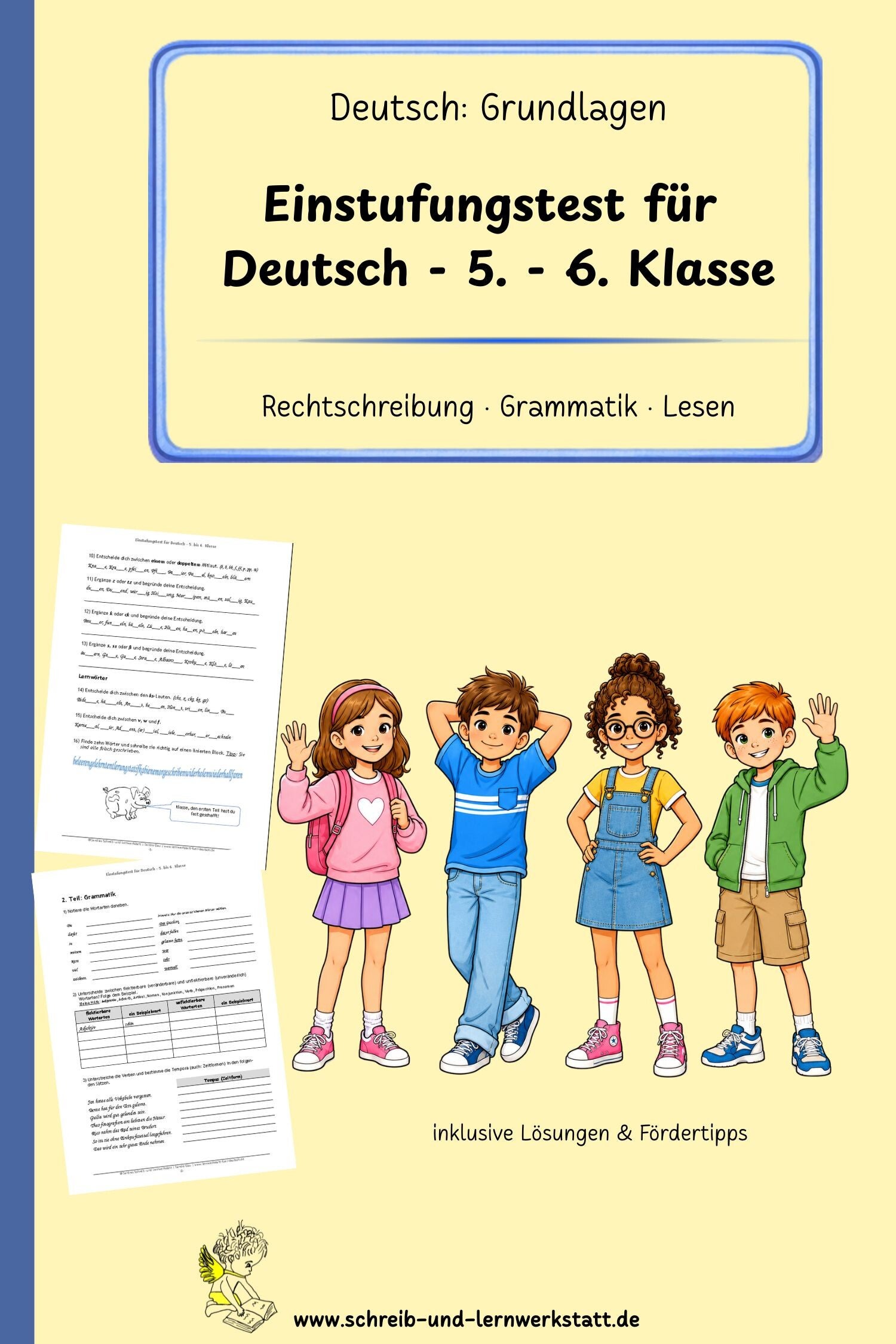 Einstufungstest für Deutsch - 5.-6. Klasse