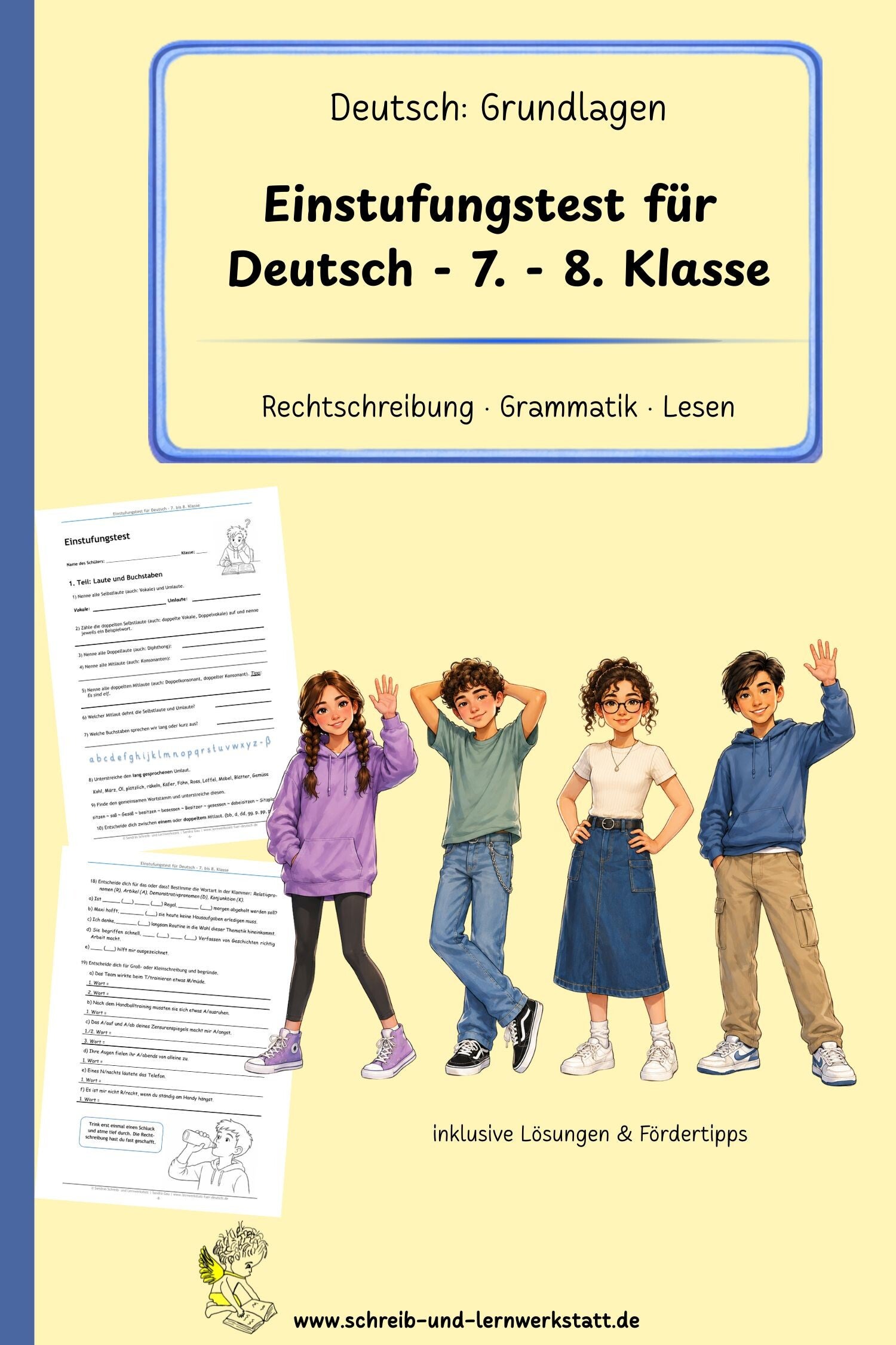 Einstufungstest für Deutsch - 7.-8. Klasse