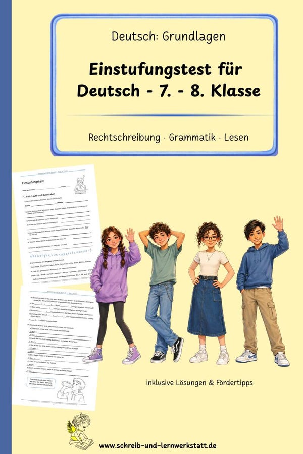 Einstufungstest für Deutsch - 7.-8. Klasse