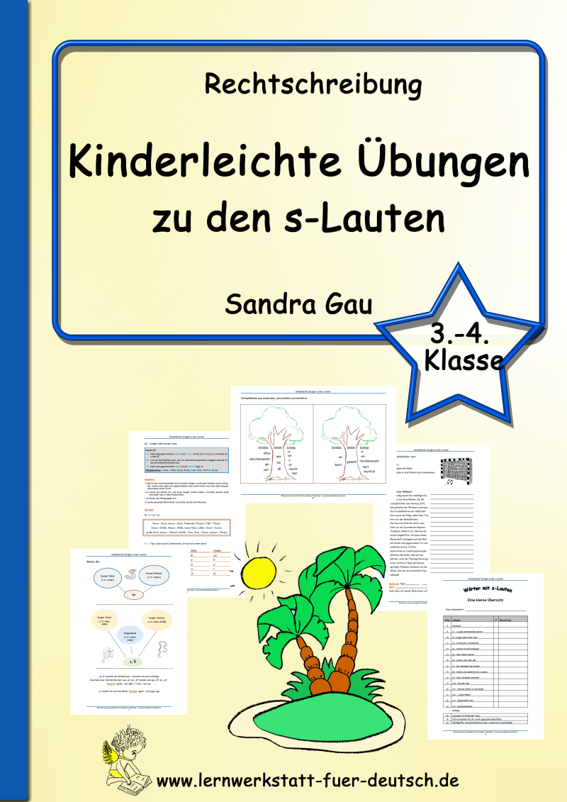 Lernmaterial s-Laute, Übungen zu s ss ß, Lernmaterial s ss ß, Unterschied s ß, Wörterliste zu s ss ß, Übungen zum ABC, Übungen zum Ableiten, Übungen zum Wortstamm, Förderschulmaterial, Rechtschreibstrategie s ss ß