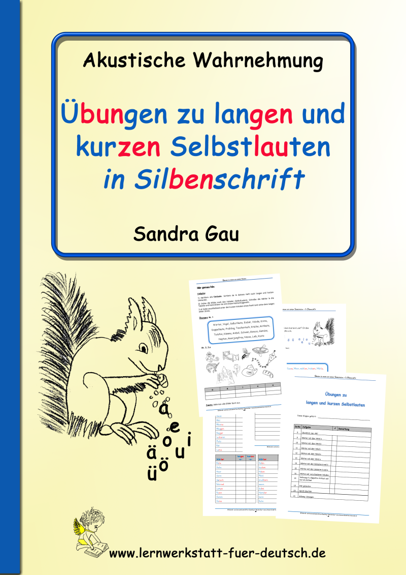 akustischen Wahrnehmung schulen, zweifarbige Schrift zum leichteren Erfassen der Silben, Lernmaterial mit Silbenschrift, Förderschulmaterial, Lernmaterial Logopädie, Lernmaterial LRS, Lernmaterial Legasthenie