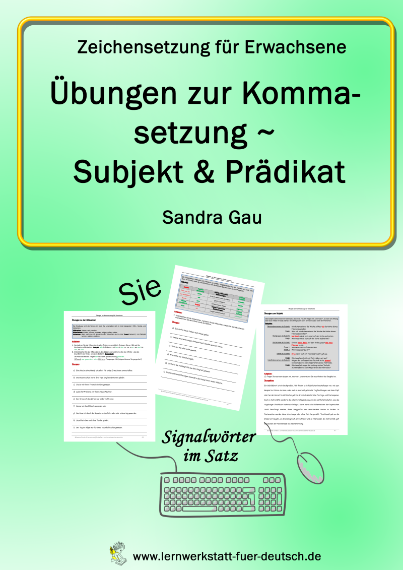 Lernmaterial Satzglieder Subjekt Prädikat, Satzglieder üben Erwachsene, Subjektbestimmung, Prädikat, Lernmaterial Subjekt Prädikat mit Lösungen Merkseiten, Subjektsatz, Prädikatsformen, Satzgliedanalyse, Verbform, Verben verändern, Verben konjugieren Arbe