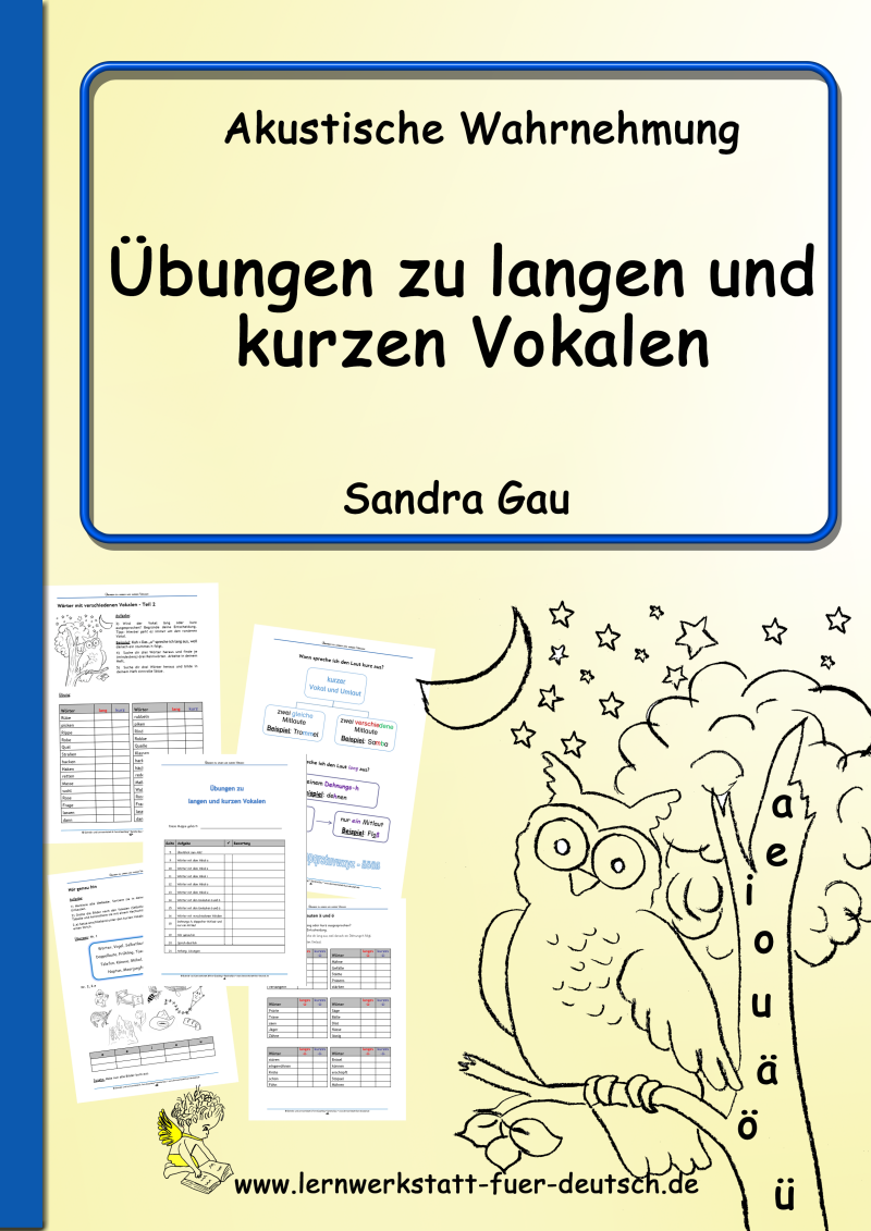 Logopädie, Lernmaterial LRS, Lernmaterial Legasthenie, Vokallaut lang und kurz gesprochene Vokale, lange und kurze Vokale lernen, Logopädie Lernmaterial, LRS Fördermaterial, Legasthenie Lernmaterial, akustische Wahrnehmung schulen
