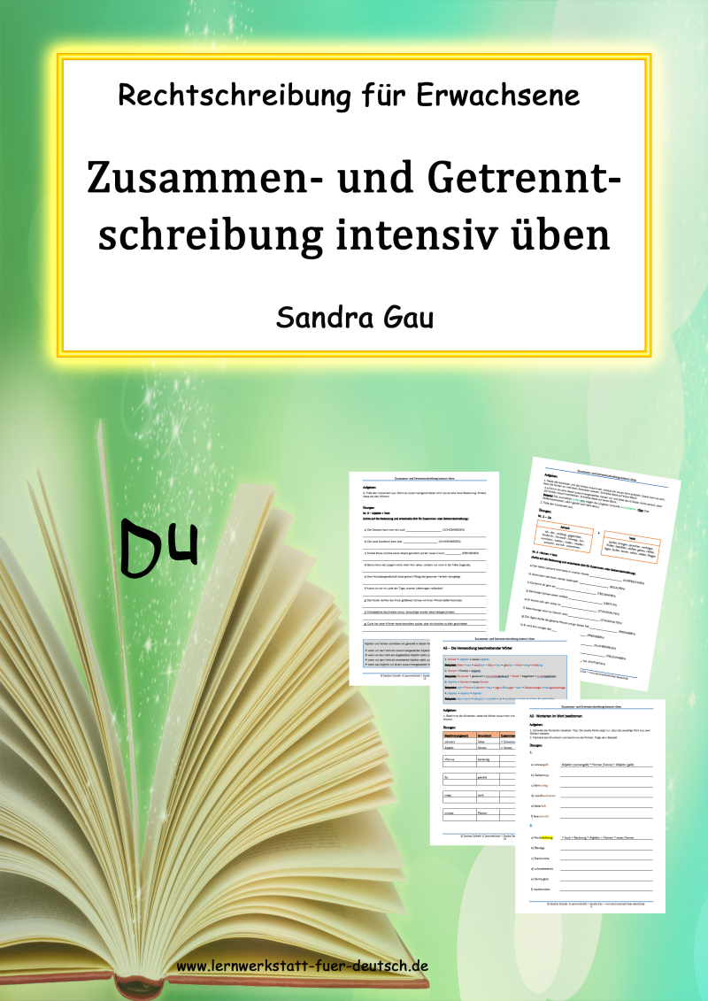 Zusammen- und Getrenntschreibung Sekundarschule Förderschule, Rechtschreibung Sekundarschule Förderbedarf Zusammen- Getrenntschreibung, Getrennt- und Zusammenschreibung lernen