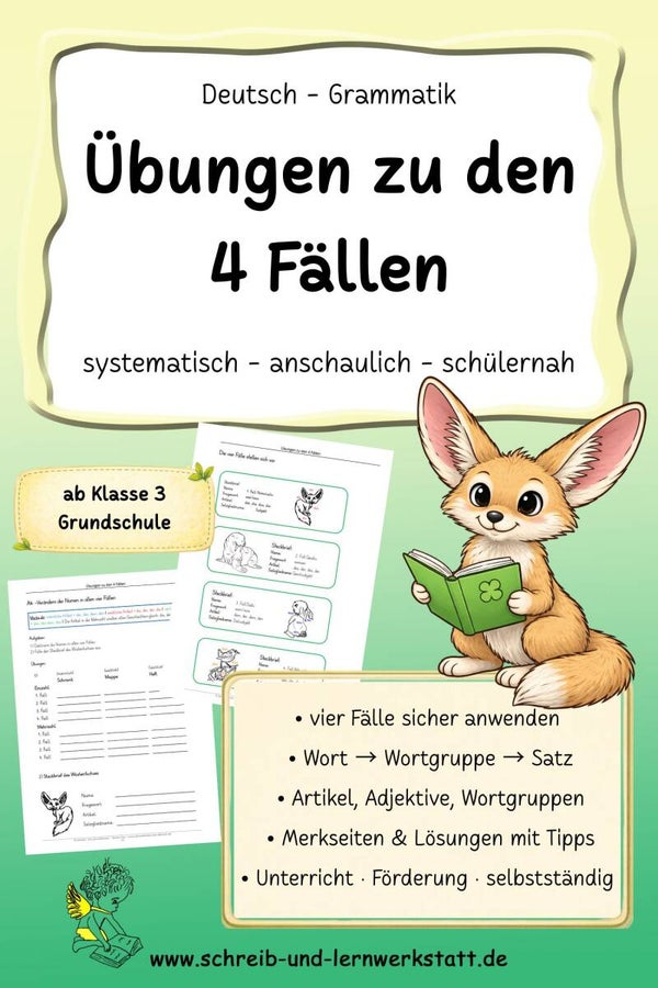 Übungen zu den 4 Fällen