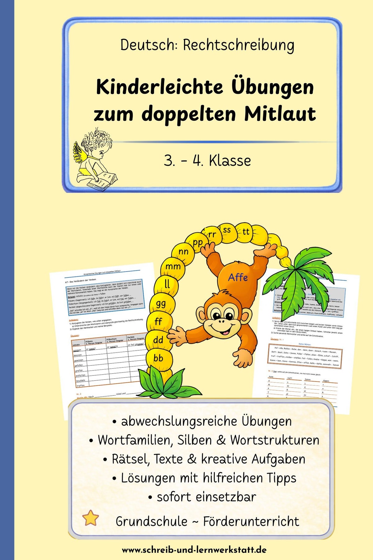 Rechtschreibung Grundschule 3–4 – Übungen & Arbeitsblätter