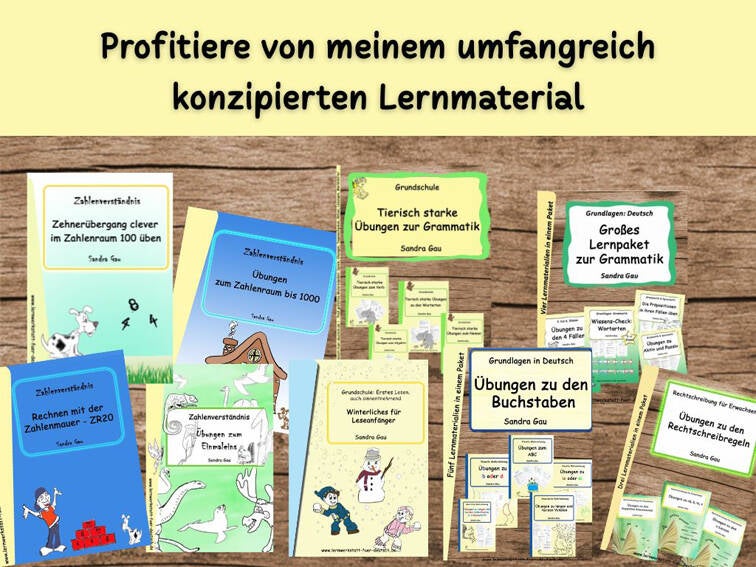 Lernmaterialien Angebote, Arbeitsblätter im Angebot, Kurzweiliges Materialpaket, Unterrichtsmaterial für Deutsch, Unterrichtsmaterial zum Zahlenverständnis