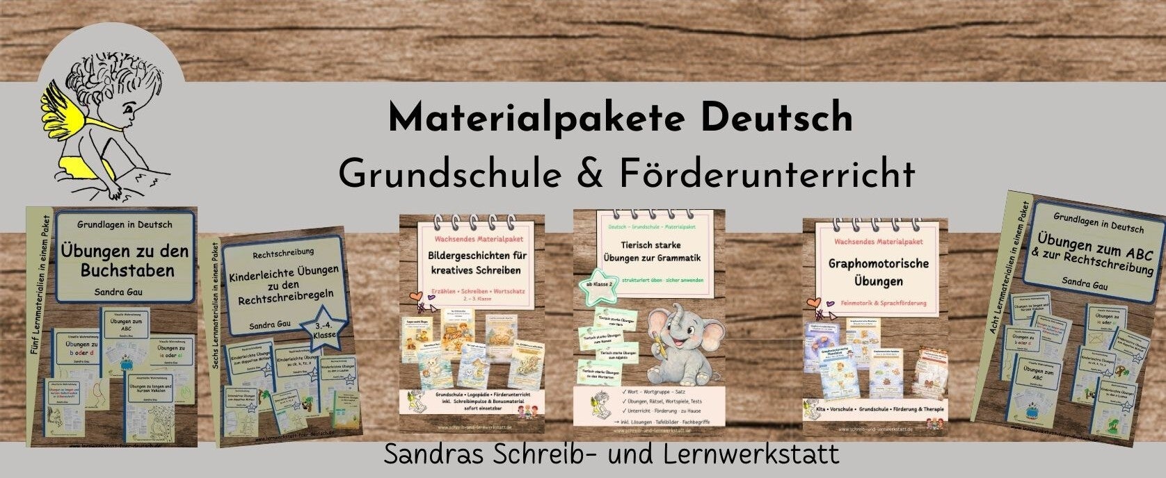 Deutsch-Materialpakete für die Grundschule und den Förderunterricht