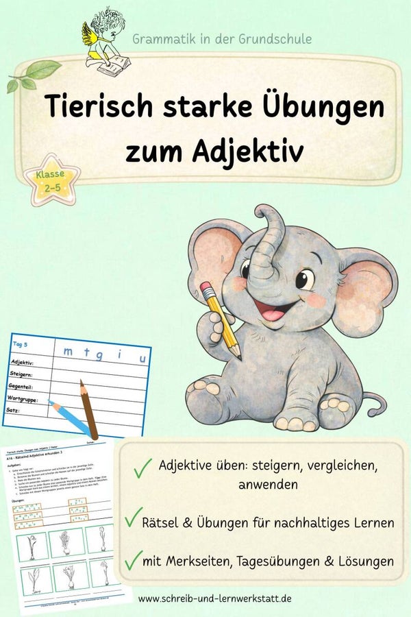 Tierisch starke Übungen zum Adjektiv
