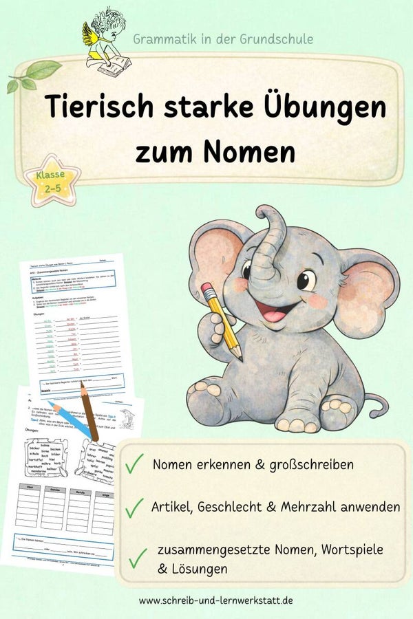 Tierisch starke Übungen zu den Nomen