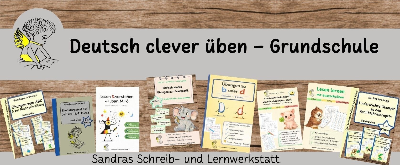Deutsch Lernmaterial Grundschule und Förderunterricht – Lesen, Schreiben, Grammatik und Sprachförderung.