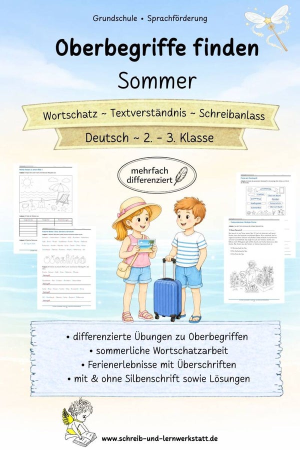 Oberbegriffe finden - Sommer