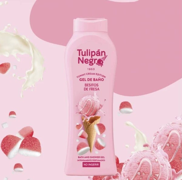 GEL DOUCHE TULIPAN NEGRO YUMMY CRÈME GLACÉ BONBON FRAISE
