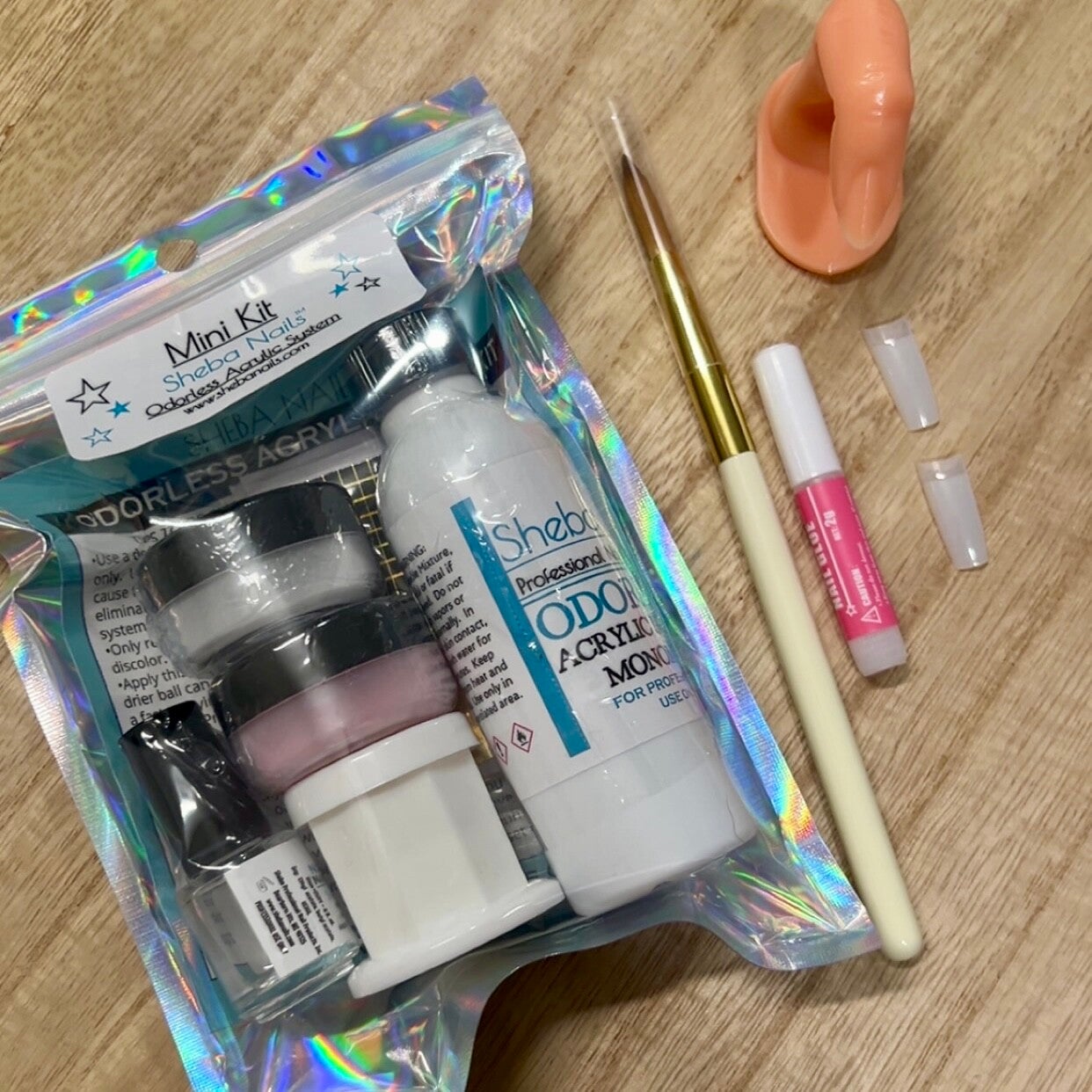 Full Exam-Ready Acrylic Kit – Sheba Nails Mini Odorless + Essentials