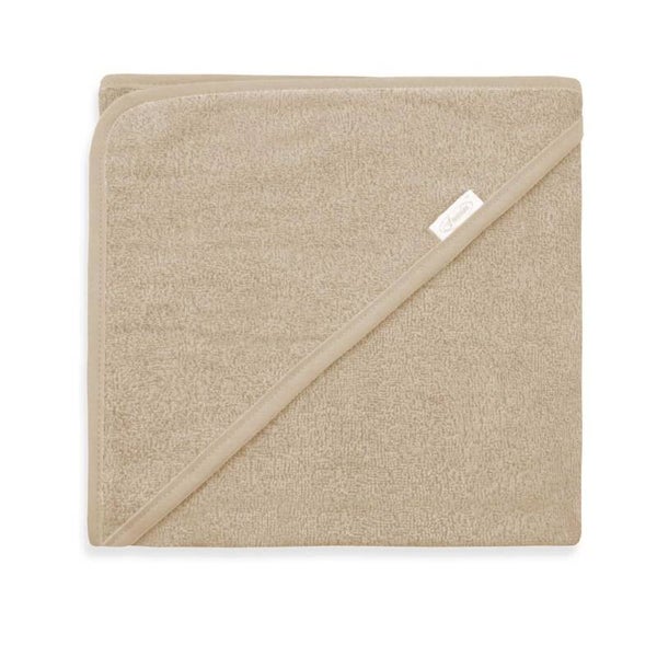 Funnies Badcape Uni Line met naam - Cream