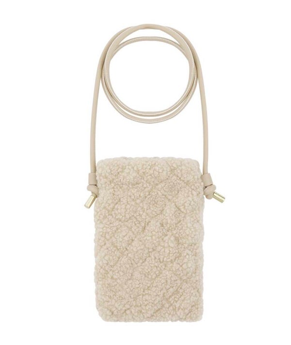 Teddy telefoontas - beige