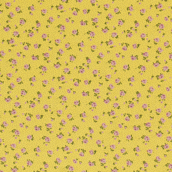 Viscose flowers geel