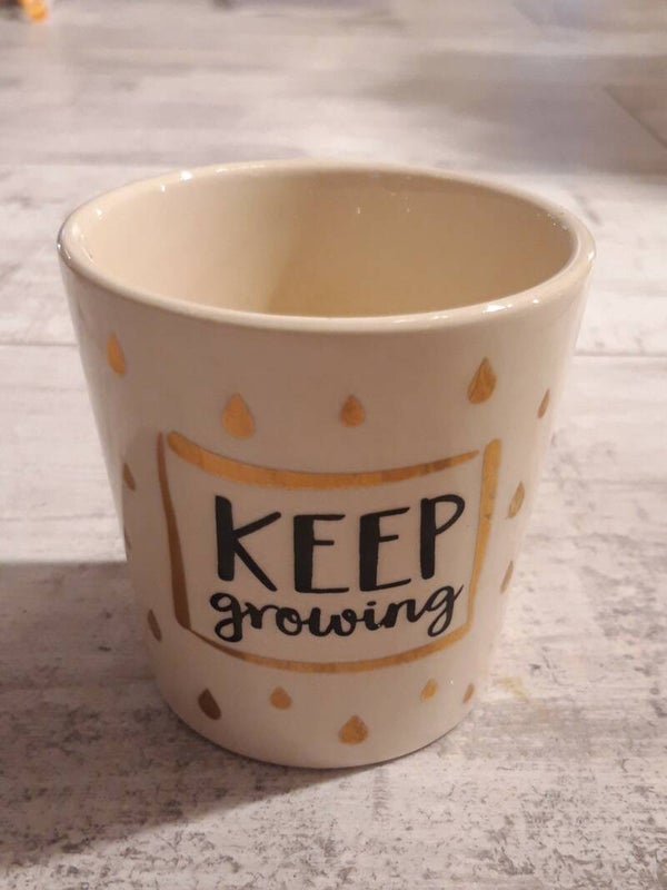 Keep growing bloempotje